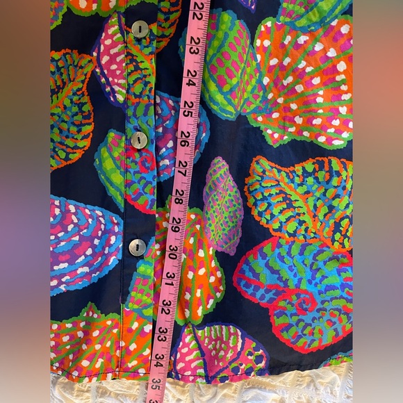 THML Navy Seashell Dress Sz. M - Picture 11 of 12